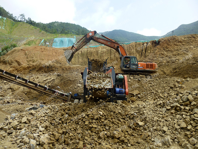 1250滚轴筛赣州客户生产现场