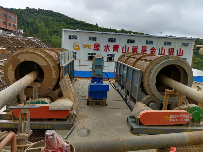 滚筒筛 客户施工现场案例